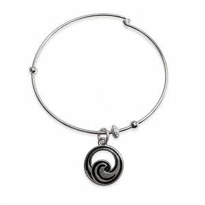 Vantel Pearls Elements Water Bracelet B9109 Silver Swirl Charm Retired